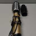 3 in 1 Hot Air Styler and Rotating Hair Dryer Hair Dryer and Blow Dryer Brush in One 2 Interchangeable Brushes for Dry and Wet Hair, Auto Rotating Curling Hot Hair Brush (Gold)