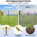 4 Square Volleyball Game Set, 4 Way Net System with 16FT & 32FT Court, Adjustable Height Backyard Badminton Combo, Portable Outdoor Kit with Ball, Pump, Boundary Line, Carry Bag