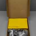 Tatuo 20 Sets Mini Picture Frames and Display Stands Vintage Resin Picture Frame Resin Holder for Home Office Bedroom Living Room Wedding Decor (Black)