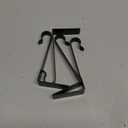 Christmas Stocking Holders Mantel Hook Hangers Fireplace Hooks Hanger Christmas Stocking Hook Fireplace Hanger Grip for Christmas Party Decorations (Black)