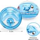 2 x Inflatable Arm Swim Floats for Kids Toddler 3-6 Years Old, 3 inches width x 10 inches length