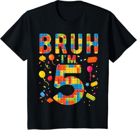 Ring Spun Fan Favorite, Bruh I'm 5 T-Shirt, Size XS