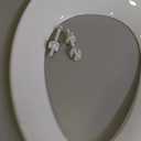 Toilet Seats Elongated,19" Extra Long Toilet Seat,Built-In Potty Training Seat for Toddlers,Safe & Durable PP Material,Quiet-Close Hinges, Easy Installation & Release with Hardware (White)