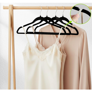 AXZMCLSK Premium Velvet Hangers 50 Pack, Non-Slip Flocked Felt Hangers, Sturdy Clothes Hangers with 360° Rotatable Hook, Heavy Duty Coat Hanger, Durable Slim Hanger for Closet Space Saving.