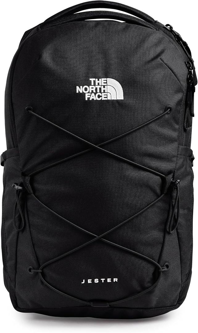 The North Face Women's Jester Everyday Laptop Backpack - Commuter Travel Bag, Laptop Sleeve, Water-Repellent, TNF Black-NPF, One Size