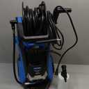 Electric Pressure Washer 5000PSIMax 3.6GPM Power Washer Touch Screen Adjustable Pressure 4 Nozzles and 500ml Foam Cannon Power Washer Cleaning for Car Blue
