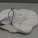 yuehong Long Wavy 21" Colorful Clip In/On Hair Extensions Piece Curly Claw Ponytail wig (White)