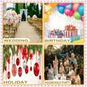 Colorful Striped Paper Plates with Gold Scalloped Edge, 9 Inch Disposable Plate, 50 Pack, Party Tableware for Birthday Celebrations,Christmas and Halloween Decorations, Soft 6 Colors