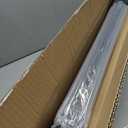 Fixed RV Window, 33" W x 10" H Tinted Window Replacement for RV Camper Caravan Motorhome with Trim Ring, Suitable for 7/8" or 1-1/4" and Slightly Thicker Up to 1/16" Walls, DOT Approved