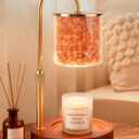 ARVIDSSON Candle Warmer Lamp with Himalayan Pink Salt, Timer & Dimmable Candle Warmer for Jar Candles, Birthday Gifts for Women Mom, House Warming Gifts, Candle Lamp Warmer for Home Decor
