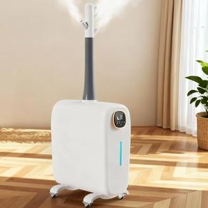 Lacidoll Humidifier Large Room,6.6Gal/25L Whole House Humidifiers for Bedroom Home 3000sq.ft, Commercial and Industrial Humidifiers with 360° Nozzle Tube,Top Fill/Smart Humidity/Timer,Nursery,Plants