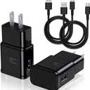 Type C Charger Fast Charging, 2 Pack USB C Android Phone Wall Charger Block & 6ft Charge Cable Cord, for Samsung Galaxy S8 / S9 / S10 Plus Active S10e, S20 / S21 Ultra Plus, Note 8 9 10, Pixel 3 etc