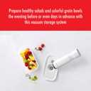 ZWILLING Fresh & Save Plastic Lunch Box, Airtight Food Storage Container, Meal Prep Container, BPA-Free, Grey, Semitransparent - Small (Gray)