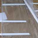 34" W 74" H Shower Glass Panel, Frameless Bathroom Shower Door, Fixed Glass Shower Panel with Clamps, 5/16"(8mm) Thick Clear Tempered Shower Door in Brushed Gold