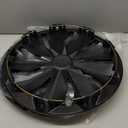 Hubcap Wheel Cover Replacement R17 Hub Caps Universal-Fit Steel Wheel Rim Cover ABS Material Exterior Accessories for Most Car Truck SUV -Set of 417-inchBlack