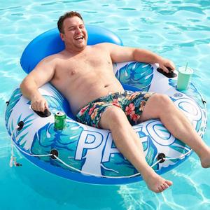River Tubes for Floating Heavy Duty, 53" 450lb Inflatable Pool Float