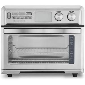 Cuisinart Air Fryer Toaster Oven with Extra-Large Capacity, 1800W Stainless Steel Oven with Digital Display, Bake, Broil, Roast & Air Fry Options, Adjustable Temperature, TOA-95NAS