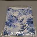 CRAZY GRID Women's Shirts Summer Casual Crewneck Ruffle Short Sleeve Blouses Cute Floral Print Tunic Tops (S)