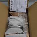 HUYIENO Solar Post Cap Lights Outdoor LED Lighting Deck Fence With Two Light Modes Warm White/Bright White Suitable for 4x4 Wooden Posts Brushed Copper 6PK