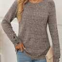 AUTOMET Women's Long Sleeve Shirts Fall Sweaters Lightweight Cute Tunic Tops Trendy Fashion Clothes 2026 Outfits (S)