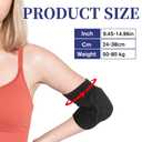 2 Pair Sport Elbow Pads, Volleyball Arm Brace Pads Elbow Protector Fitness Arm Protector Compression Breathable with Soft Support Cushion for Men and Women(Black,S)