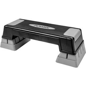 POWRX Aerobic Step Board | Folding Adjustable and Non-Slip Stepper | Aerobics, Gymnastics, and Fitness | Home Step Stepbench | 5/6.6/9.5'' | 3 Levels | Gray