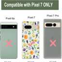Unov Case for Pixel 7 Case Clear with Design Soft TPU Shock Absorption Slim Embossed Pattern Protective Back Cover for Pixel 7 5G 6.3inch (Flower Garden)