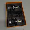 H4/9003/HB2 LED Headlight Bulbs, 12000 Lumens 6500K Cool White Super Bright LED Headlights Conversion Kit High/Low Beam Light IP68 Waterproof, Pack of 2 