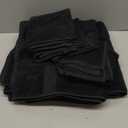 Amazon Basics 6-Piece Highly Absorbent Fade-Resistant Towel Set, 100% Cotton Towels for Bathroom, Soft, 2 Bath Towels, 2 Hand Towels, 2 Washcloths, Black