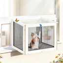 Cat Window Box with Clear Roof, Fits 25"-43" Vertical Windows