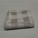 Hipinger Outdoor Tablecloth with Umbrella Hole and Zipper for Spring Summer Patio Garden Tabletop Decor, Patio Table Cloth,Heavyweight Stain Resistant Waterproof,60 Inch Round, Grey Checkered