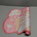 GeekShare Large Gaming Mouse Pad Kawaii Pink Non-Slip Rubber Back Mouse Pad Big Waterproof Desk Mat for Keyboard and Mouse Perfect for Gaming,or Home Office Work - Star WingsSuper Dense Cloth