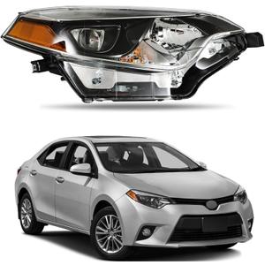 WFLNHB Headlights Assembly Replacement for Toyota Corolla 2014-2016 Projector Headlights Headlamps Passenger Side