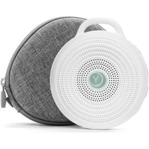 Yogasleep Rohm Portable White Noise Sound Machine + Travel Case in Grey, Sleep Therapy, Crush-Resistant Travel Case, for Adults, Kids & Baby, Noise Blocking & Office Privacy, Registry Gift