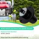 607407 604255 Lawn Mower Deck Spindle Compatible with Hustler ATZ Super S Super Z X One Zero Turn Mower, Fit for 36" - 72" Deck, 1 Pack