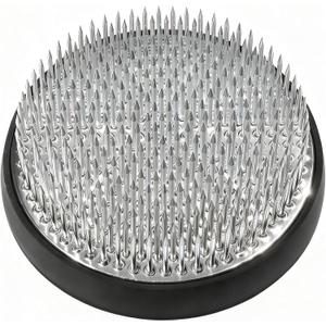 Eggone Flower Frog Stainless Steel Japanese Ikebana Pin Frog Floral Arrangement Holder Kenzan Flower Vase Round Metal Flower Arranger Tool (3.2inch / 80mm)