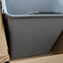 IRIS USA Dog Food Storage Container with Wheels, Airtight Lid, 2-Cup Scoop, Up to 40 Pounds Pet Food Storage, Built in Scoop Storage in Lid, Versatile Pet Food Bin, Portable, BPA Free, Gray/Dark Gray