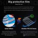 X-Raypad Obsidian Air/Pro Air Speed Mouse Skates, U-PE Universal Dot Mouse Skates Offers Excelent Wear Resistance, Speed & Control Abrasion Resistance Less Noise