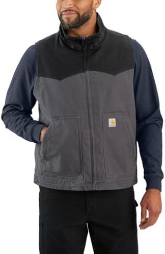 Carhartt Men's 106433 Montana Rugged Flex® Duck Relaxed Fit Vest, M, Black