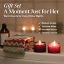 Scented Candle Gift Set for Women - 4 Natural Soy Wax Candles (4.4 oz) & 2 Fragrance Sachets - 160 Hour Total Burn Time - Spa & Relaxation, Aromatherapy Scents Fragrance, Gift Box for Mother's Days