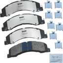 Bendix Fleet Metlok MKD1335FM Brake Pads compatible with Ram 4500, 5500 (2008-2010), 700 (2017-2018), 4000 (2015-2018), 4500, 5500 (2011-2023), Sterling Truck Bullet 45, Bullet 55 (2008-2010)