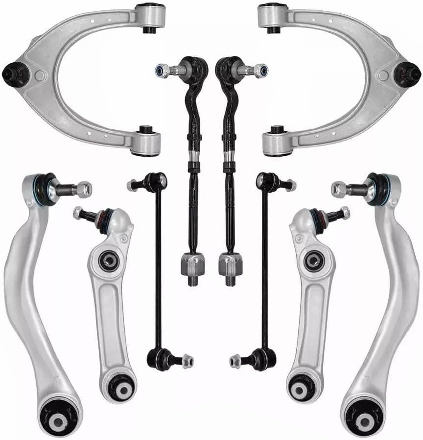 ALADICHE 10 Pcs Front Suspension Upper Lower Ball Joint Control Arm Kit Compatible For BMW F07 F01 535 740i, For BMW 5 7 Series