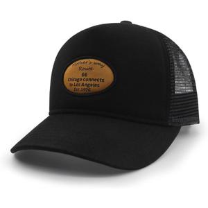 Mesh Toddler Baseball Cap, Adjustable Breathable Sun Hat for Kids | Breathable mesh back, soft cotton polyester fabric, rear adjustable closure, sizes 0-8T for daily outdoor wear (Black)