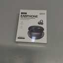 Open-Ring Clip-On Wireless Earbuds, Open-Ear Pressure-Free Comfort, Lightweight & Secure, Glasses/Earrings Friendly, for Commute & Workouts (Black)