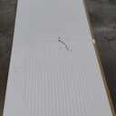 BarnSmith 36''x84'' Sliding Barn Door, 2 Panel with Reeded Arc White Primed Sliding Closet Door with 6FT Hardware Kit, Hollow Core Interior Door, Preassembled Panels, Durable & Sturdy