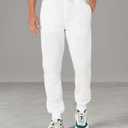 WT02 Men's Active Basic Fleece Joggers, Relaxed and Comfortable Sweatpants, 
Large