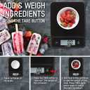 Taylor Glass Top Food Scale with Touch Controls, 11 lb Capacity, Sleek Black Design for Precision Food Measurement in Grams and Ounces
