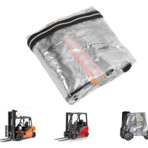 Jiawu Forklift Cover, Universal Transparent Full Forklift Cover, All Weather Protection, Sunshade Covers for Most Standard Forklifts, Windproof, Rainproof, 60in L x 53in W x 52in H