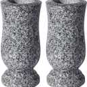 Natural Granite Cemetery Vase for Grave Headstone Decoration Timeless Memorial