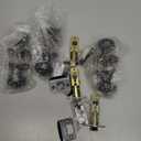 Goldenwarm Black Interior Door Knobs, Matte Black Bedroom Door Knob, Door Knobs Interior Bulk, Privacy Door Knob for Bedroom or Bathroom(3 Pack)